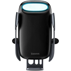 Автомобильный держатель для телефона с беспроводной зарядкой Baseus Aurora Electric Holder, Черный