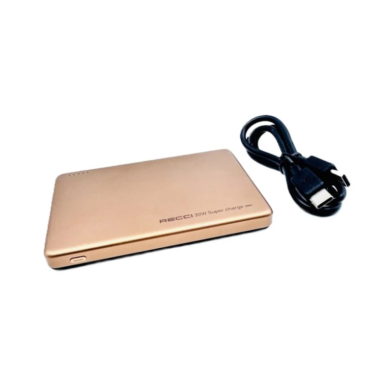 Внешний акуумулятор Recci RPB-W20 5000mAh Gold