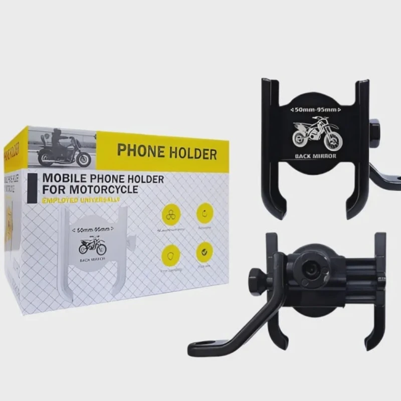 Velosiped üçün telefon tutacağı, alüminium, qara