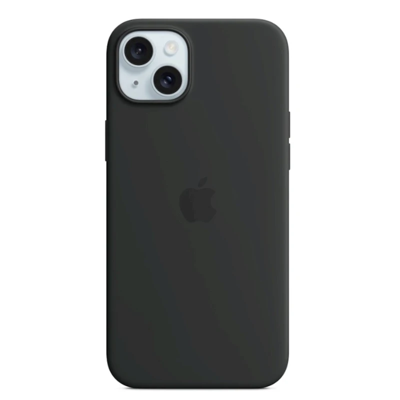 Чехол Apple Silicone Case with MagSafe для iPhone 15 Plus - Black Чехол Apple Silicone Case with MagSafe для iPhone 15 Plus - Black