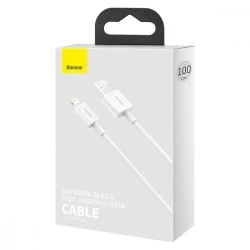 Кабель USB Baseus Superior Series Cable USB to Lightning, 2.4A, 1 m White