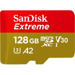 Карта памяти Sandisk 128GB Extreme microSDXC UHS-I (SDSQXA1-128G-GN6MA)