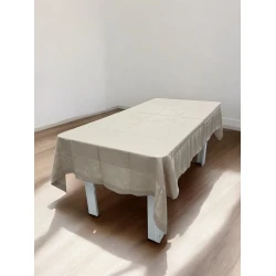 Скатерть Narlı NRl-00677, тефлон, бежевая, 160х300 см