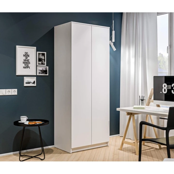 Шкаф Art Mebel Art-60-1, ЛДСП, белый, 50x60x210 см