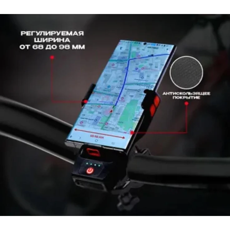 Велосипедный фонарь 4 в 1