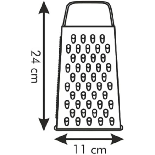 Терка Tescoma Handy, нержавеющая сталь, серебристая, 24х11 см Терка Tescoma Handy, нержавеющая сталь, серебристая, 24х11 см