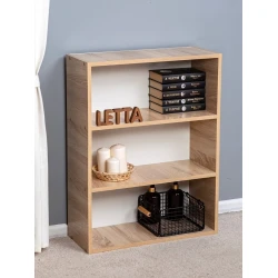 Стеллаж Letta Ultra, бежевый, ЛДСП, 78x60x24 см Стеллаж Letta Ultra, бежевый, ЛДСП, 78x60x24 см