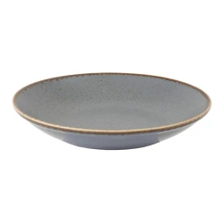 Тарелка глубокая Porland Seasons, круглая, фарфор, серая, 26 см