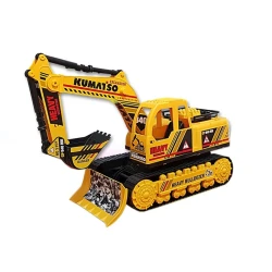 Ekskavator Dorj Toy Engineering Truck, 26x70 sm, plastik, sarı
