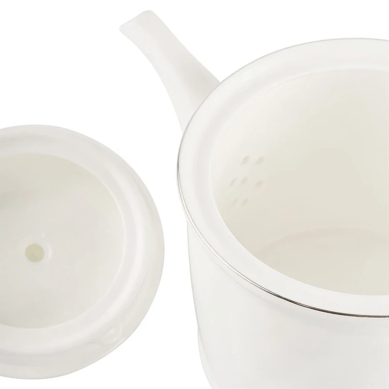 Заварной чайник Gipfel Platinum 51540, 1000 мл, фарфор, белый