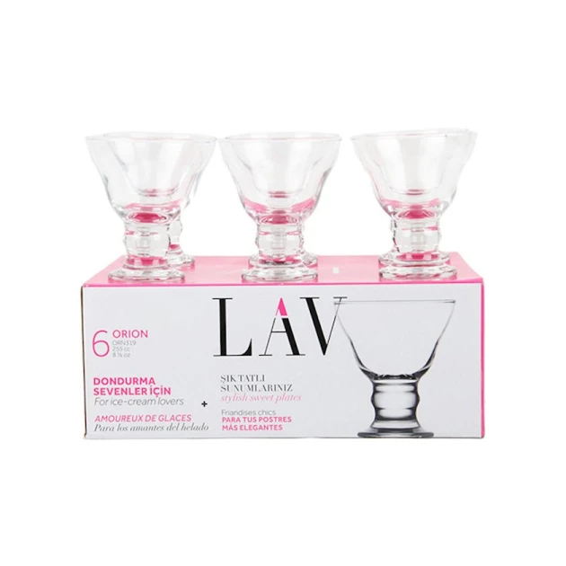 Набор креманок Lav 112x100x63 мм, стекло, 6 шт Набор креманок Lav 112x100x63 мм, стекло, 6 шт