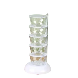 Ədviyyatlar üçün orqanayzer UM001001069, 28x15x15 sm, ağ, 5 əd