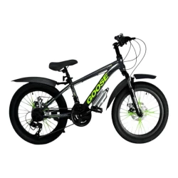 Детский велосипед smr469, черный/зеленый