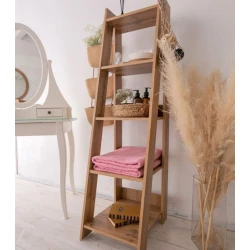 Стеллаж 3563_StellajLesenkaVotan, 150х40х50 см, ЛДСП, коричневый