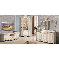 Тумба под ТВ Slonim Mebel Qod-20 Eliza, кремовый Тумба под ТВ Slonim Mebel Qod-20 Eliza, кремовый