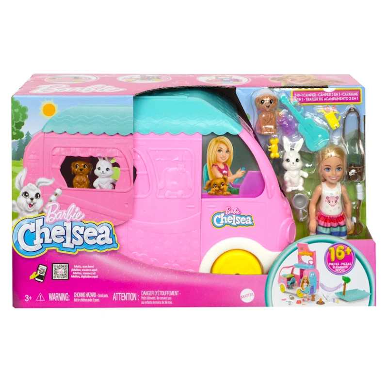 Oyun dəsti Mattel Barbie Chelsea 2 in 1 Camper HNH90, 3+ yaş Oyun dəsti Mattel Barbie Chelsea 2 in 1 Camper HNH90, 3+ yaş
