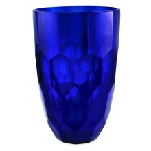 Vaza Eichholtz 109817 Vase Arwa cobalt blue diametr 20 sm,hündürlüyü 30 sm,üfürülmüş əllə işlənmiş şüşə,kobalt-göy