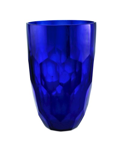 Vaza Eichholtz 109817 Vase Arwa cobalt blue diametr 20 sm,hündürlüyü 30 sm,üfürülmüş əllə işlənmiş şüşə,kobalt-göy