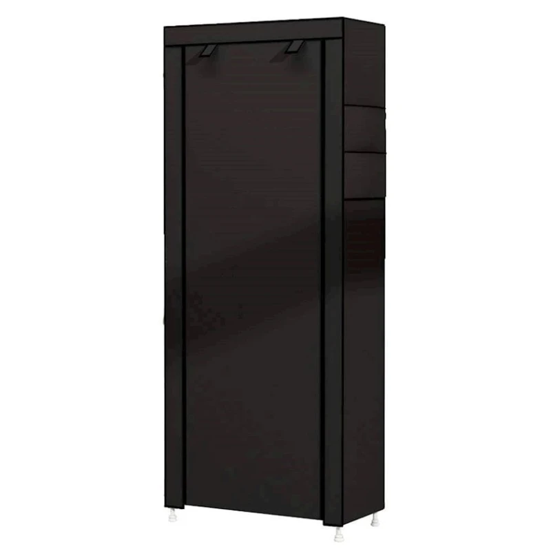 Портативный шкаф YSM-1190 Black, напольный, 60x30x160 см, нержавеющая сталь/ткань, черный
