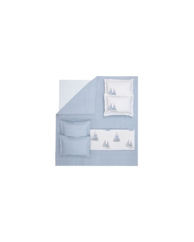 Örtük və yastıq üzü dəsti Yataş Morian, pike 160x220 sm, örtük 170x230 sm, mələfə 100x200 sm, yastıq üzü 50x70 sm 2 əd, birnəfərlik, pambıq/bambuk, İndigo