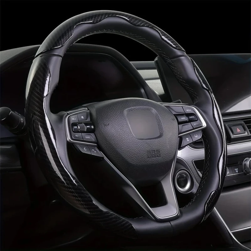 Чехол на руль S-line-0228, карбон/резина, черный Чехол на руль S-line-0228, карбон/резина, черный