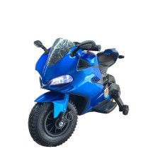 Uşaq elektrik motosikli SMR664, 2 motor, göy - smr664