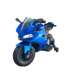 Uşaq elektrik motosikli SMR664, 2 motor, göy - smr664