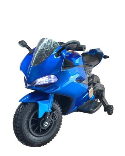 Uşaq elektrik motosikli SMR664, 2 motor, göy - smr664