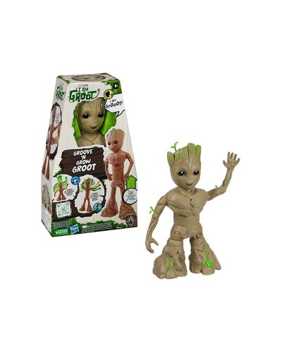 İnteraktiv oyuncaq Hasbro Marvel Dancing Groot, qəhvəyi