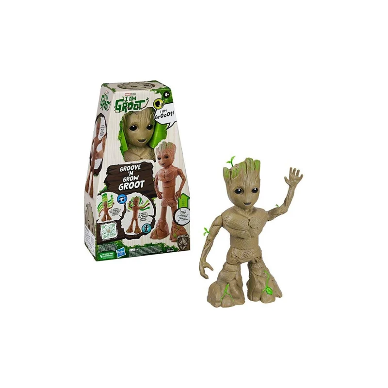 İnteraktiv oyuncaq Hasbro Marvel Dancing Groot, qəhvəyi