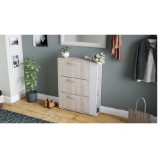 Ayaqqabı üçün tumba Art Mebel 73, laminat, ağ, 130x50x30 sm