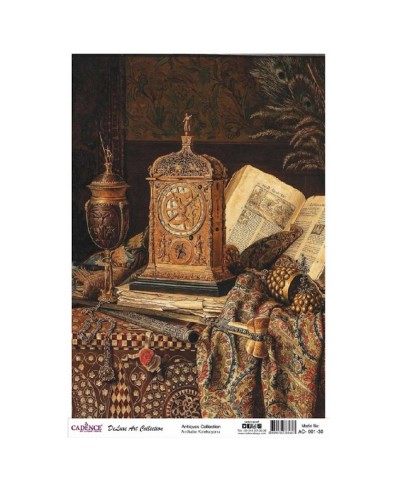 Dekupaj üçün düyü kağızı Cadence A3 Antique Collection AC-01 30x42 sm