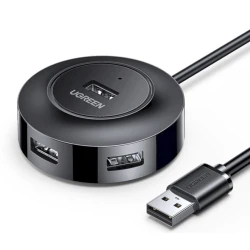 USB хаб Ugreen CR106 30367 USB2.0 4-port Black 2m