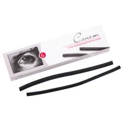 Набор угля Невская палитра Сонет для рисования 160 мм, 6 шт.