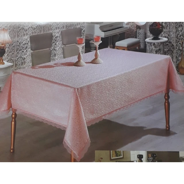 Скатерть MiraNova CTS-477, розовая, 160х220 см Скатерть MiraNova CTS-477, розовая, 160х220 см