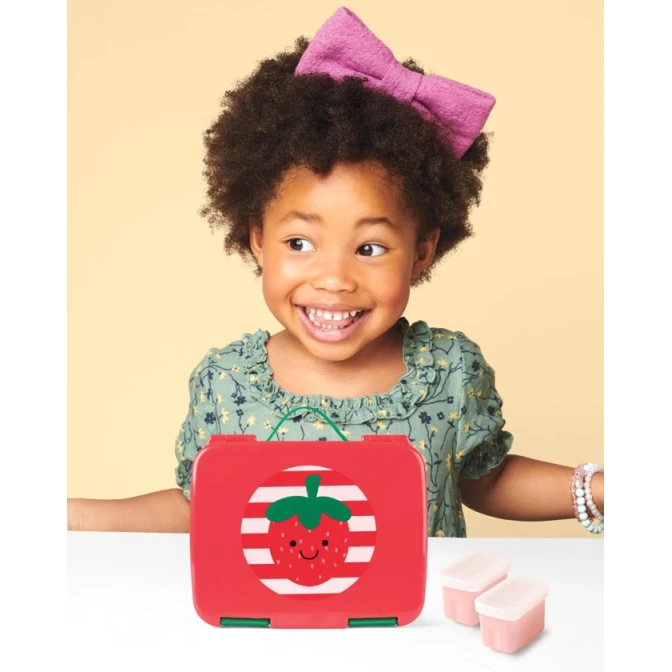 Контейнер для еды Spark Style Bento Клубника, красный, 3+ лет