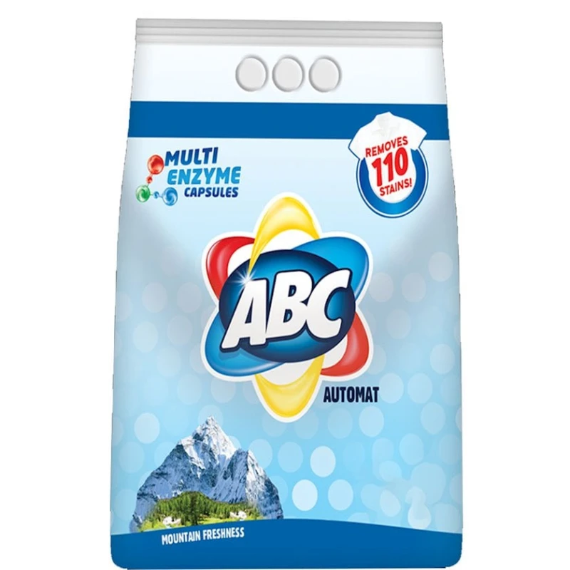 Стиральный порошок ABC Automat Mountain Freshness Bag, для любого белья, автомат, без отдушки, 3 кг