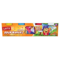 Набор пластилинa Lets 4 шт 600 г