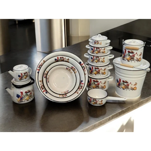Набор посуды Gallery Home GH-000076, эмаль, разноцветный