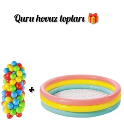 Надувной бассейн Intex K95338-94 и сухие шарики в подарок 100 штук
