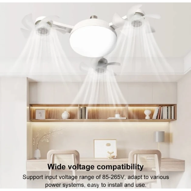 Tavan ventilyatoru işıq və uzaqdan idarəetmə ilə