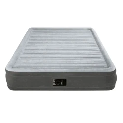 Кровать надувная Intex 64498, серая, 203x152x33 см