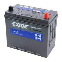 Avtomobil akkumulyatoru Exide Premium EA456, 45Ah , 390A, 12V, R+