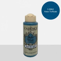 Mat boya Cadence Style Matt Paint S9062 Dark Turquoise, məxmər effekti ilə, 120 ml