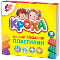 Пластилин Луч Кроха, 10 цветов