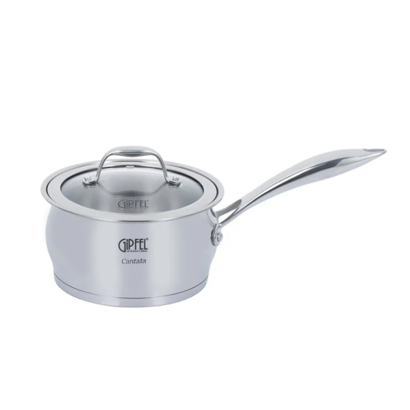 Ковш Gipfel Cantata 1261, 1.8 л, нержавеющая сталь, с крышкой, серебристый (251039)