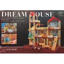 Kukla evi Dream Hоuse LL-058, 242 element, 70x53x91 sm