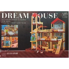 Kukla evi Dream Hоuse LL-058, 242 element, 70x53x91 sm