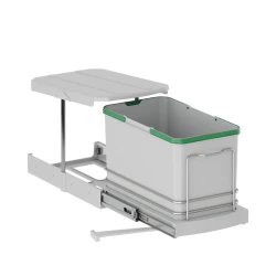 Мусорный бак Starax с телескопической направляющей из нержавеющей стали, 16 л (8699415528241) Мусорный бак Starax с телескопической направляющей из нержавеющей стали, 16 л (8699415528241)