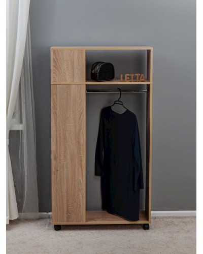 Rəfli asılqan Letta Somona, 146x25х79 sm, LDSP, bej